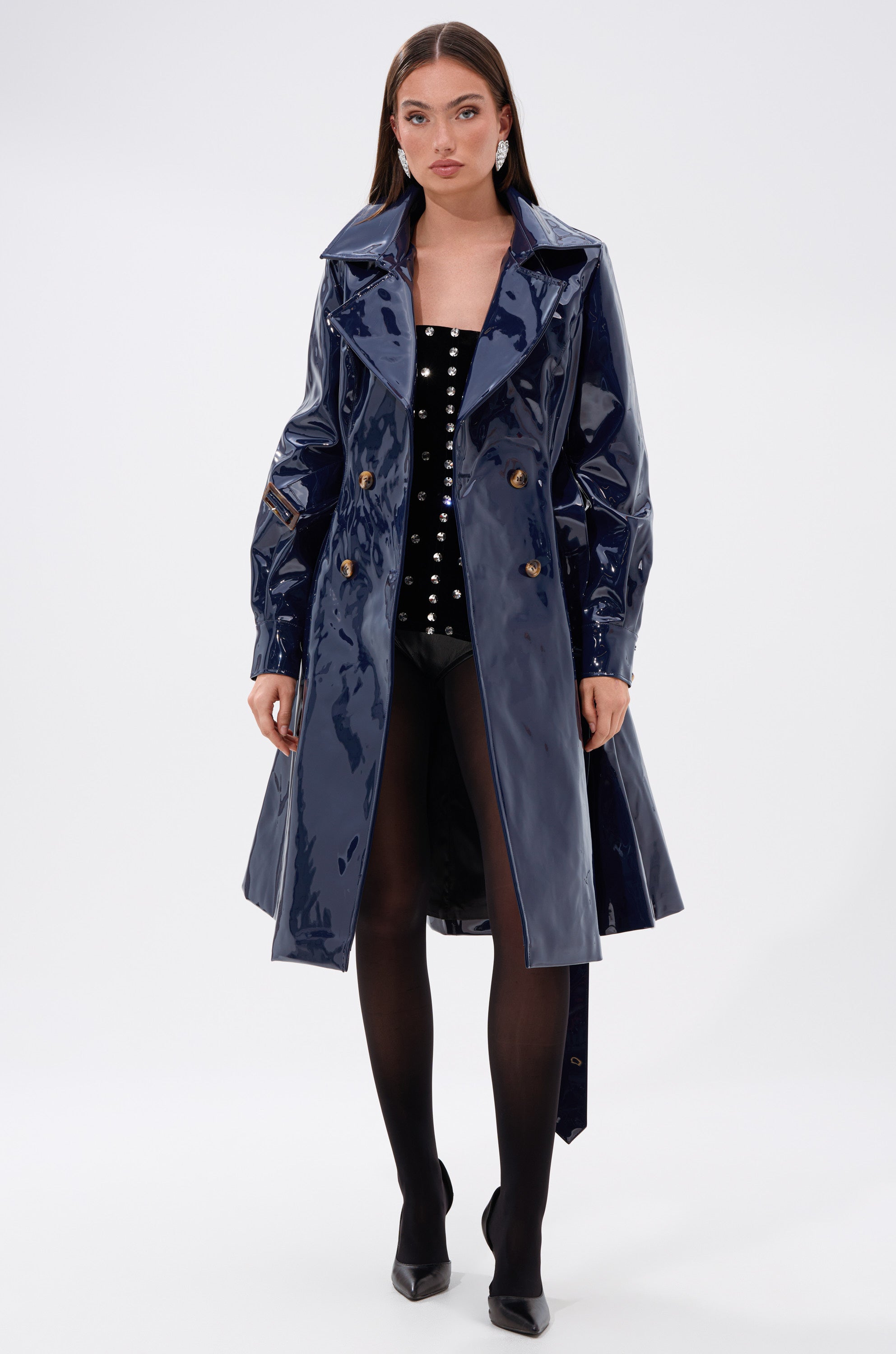 MITICA PATENT TRENCH IN NAVY