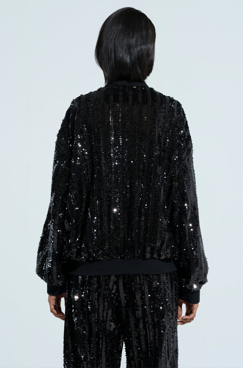 COSMIC SEQUIN BOMBER