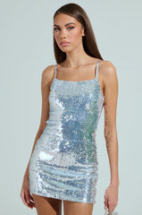MA CHERIE SEQUIN MINI DRESS