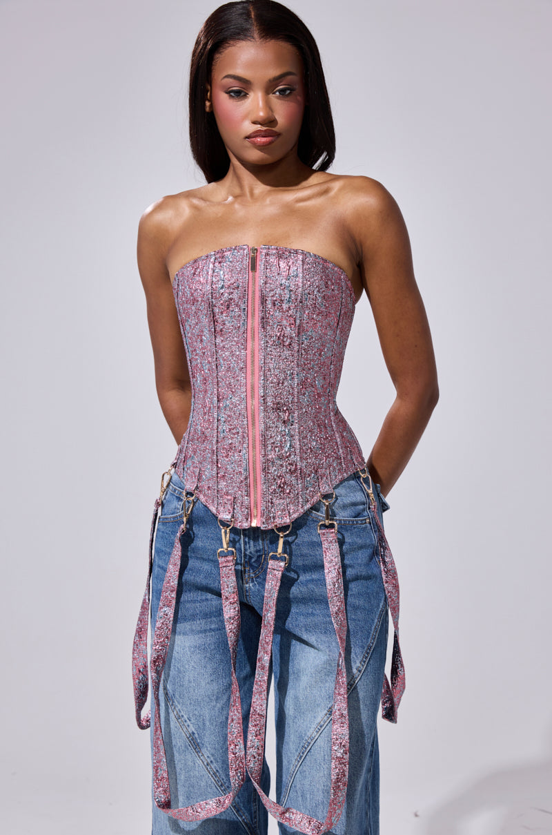 NO COMPETITION BROCADE CORSET