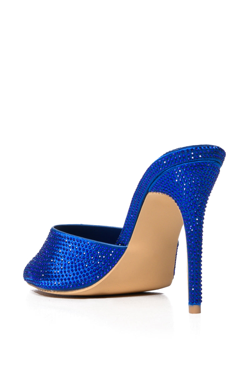 AZALEA WANG ALVAREZ BLUE EMBELLISHED SANDAL
