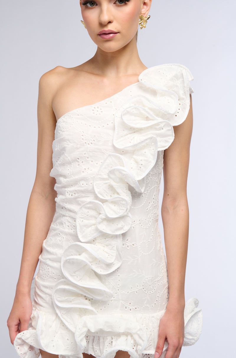 BEST DRESSED RUFFLED MINI DRESS
