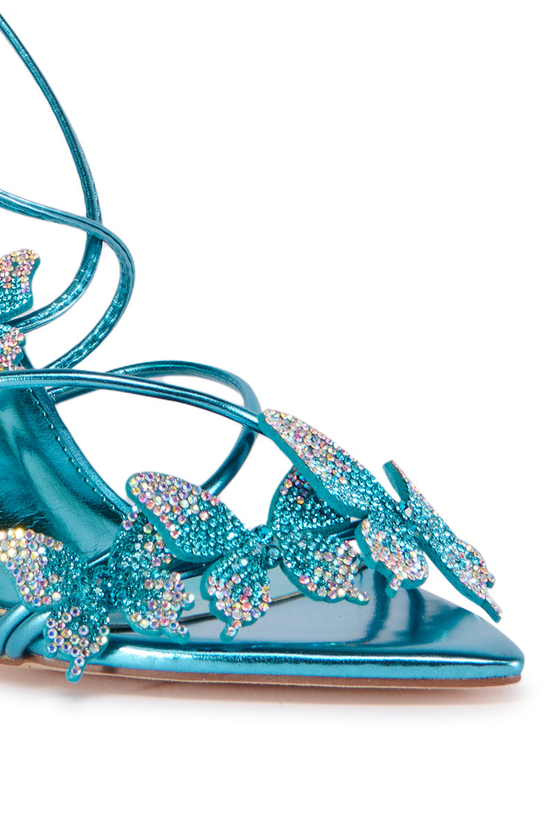COUNTER BLUE BUTTERFLY SANDAL