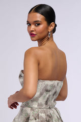 DISCREET LACE UP CAMO CORSET