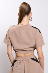 IT'S A FOREVER THING SHORT SLEEVE CROPPED T-SHIRT