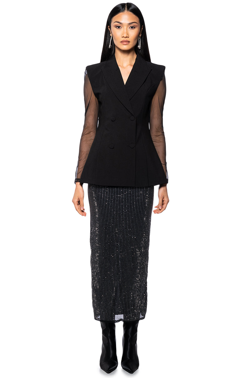 NEED THE BLING EMBELLISHED MAXI SKIRT