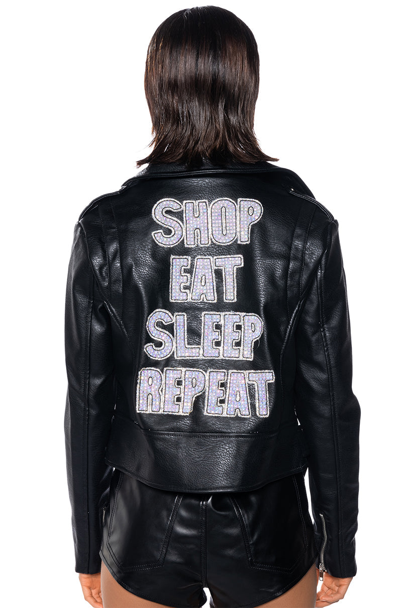 SHOP EAT SLEEP REPEAT MOTO